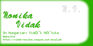 monika vidak business card